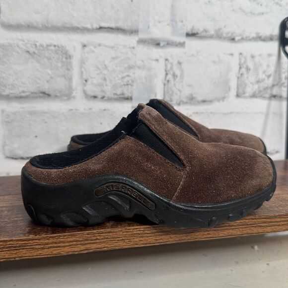 Merrell Jungle Slide Toddler Suede Brown Size 10 - Picture 2 of 7